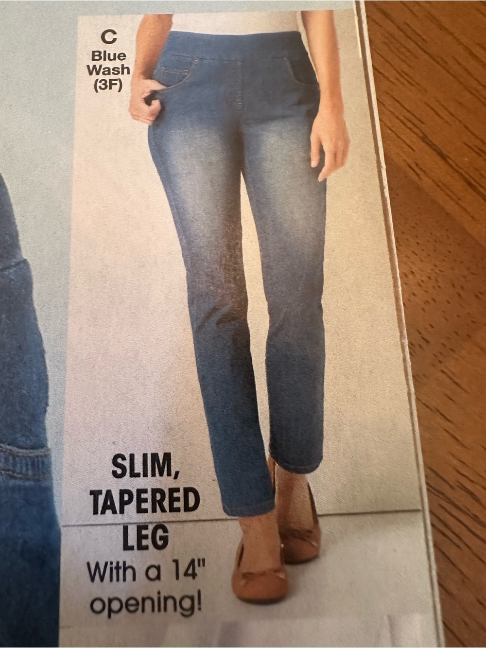 NIP Haband Flat 5‑Pocket Stretch Jeans – Style A4P – Size 16A – Blue Wash